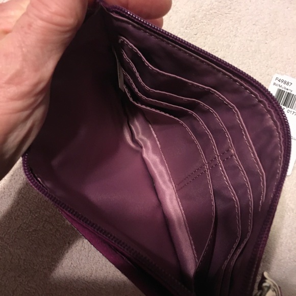 Coach Occasion Sequin Party Large Wristlet Mulberry NWT - Picture 8 of 9